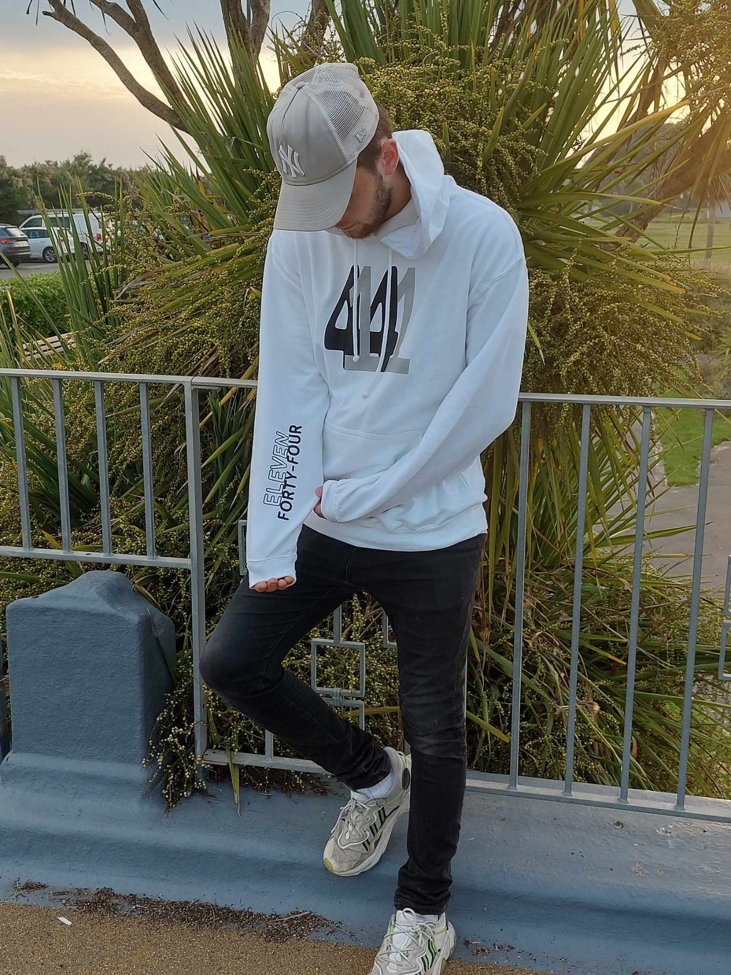 White 1144 Basics Hoodie